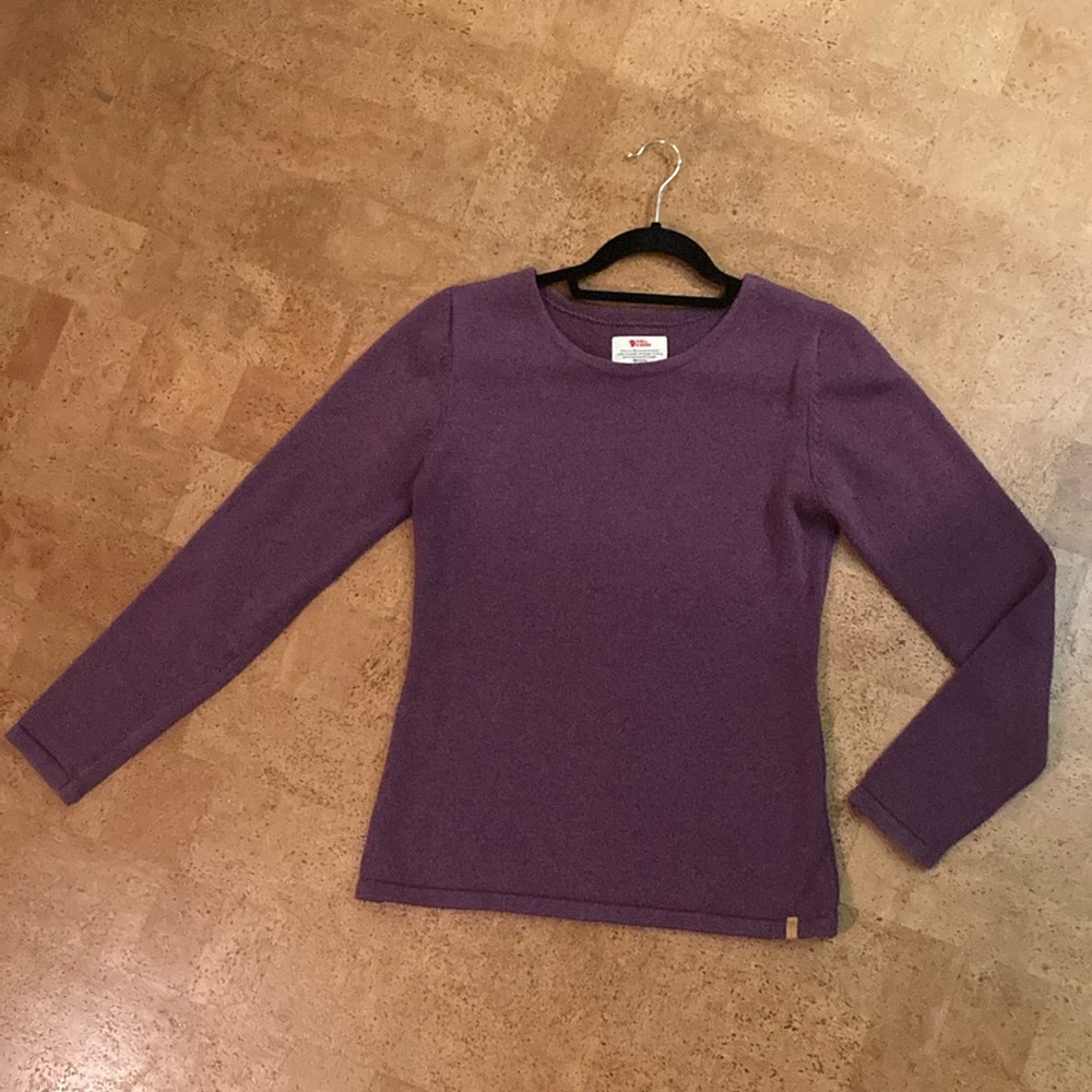 Fjallraven purple sweater S worn once!